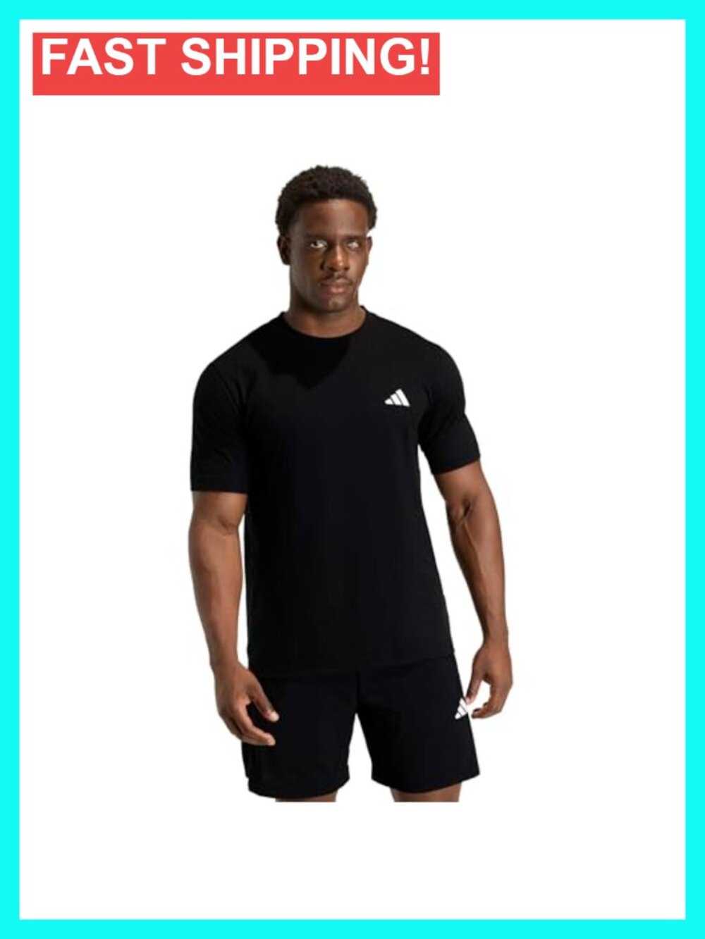 Men's Workout Essentials Feel Ready T-Shirt - Regular Fit, Crew Neck, Short